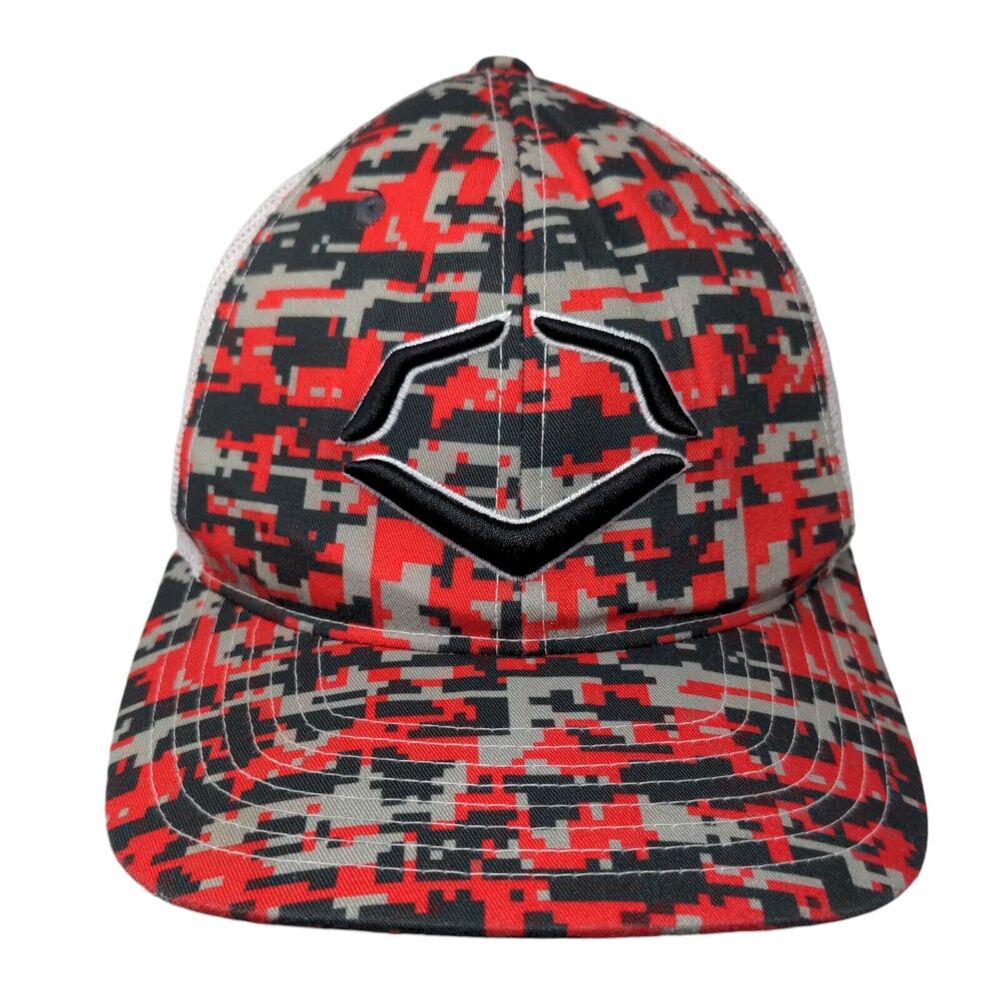 EvoShield Snapback Mesh Back Trucker Hat Multi One Size Embroidered
